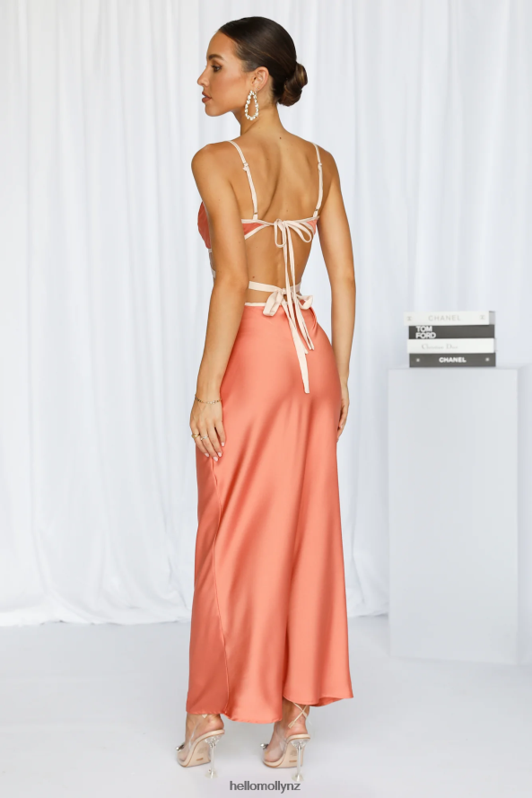 Hello Molly Imaginary Nights Midi Dress Coral PBN8863608 Clothing