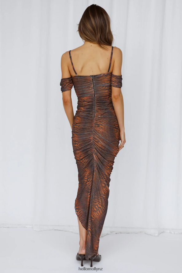 Hello Molly Jungle Queen Midi Dress Leopard PBN8864917 Clothing