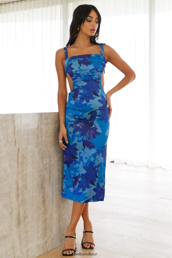 Hello Molly LA Lover Midi Dress Blue PBN8864476 Clothing