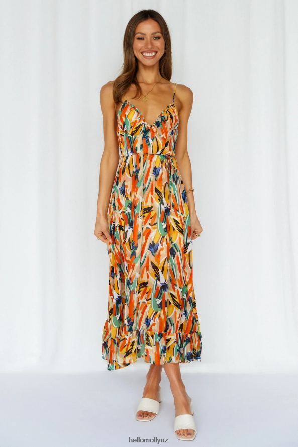 Hello Molly Lay It Out Midi Dress Green PBN8863477 Clothing