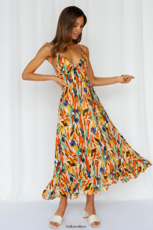 Hello Molly Lay It Out Midi Dress Green PBN8863477 Clothing