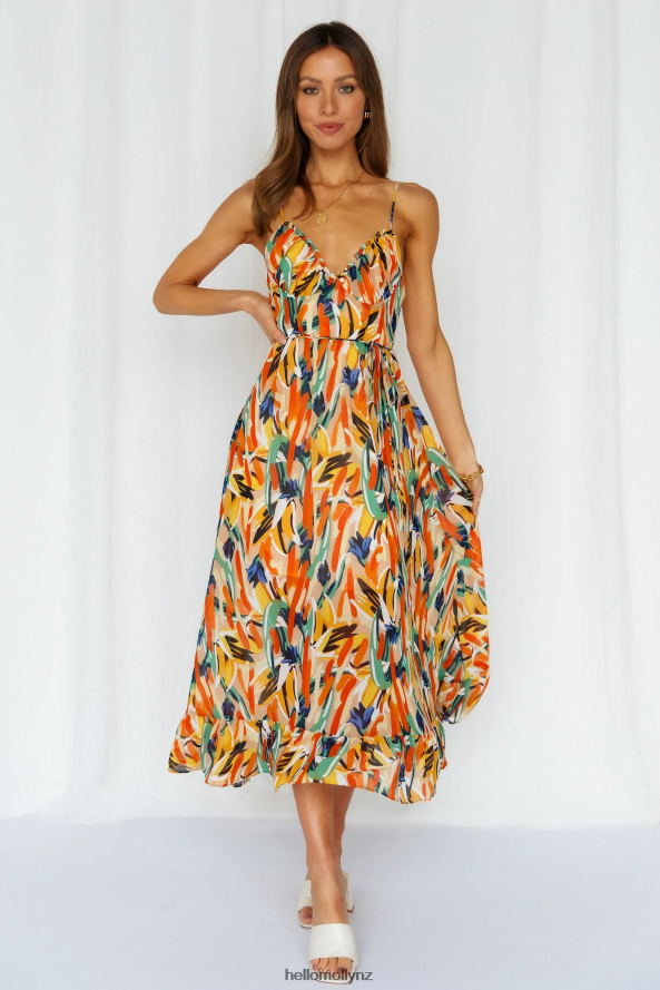 Hello Molly Lay It Out Midi Dress Green PBN8863477 Clothing