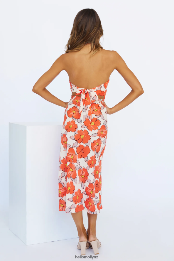 Hello Molly Lily Lover Midi Dress Red PBN8863822 Clothing