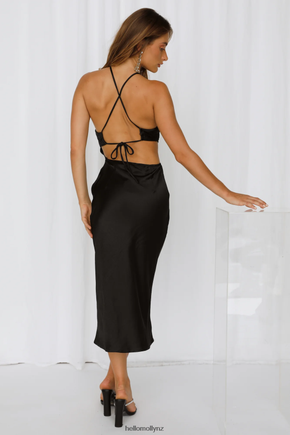 Hello Molly Limitless Living Midi Dress Black PBN8863810 Clothing