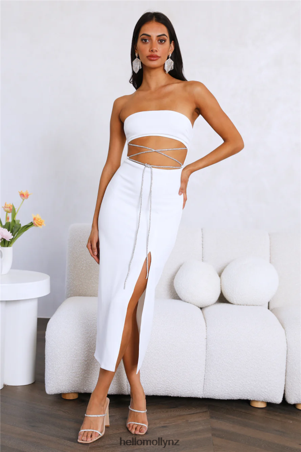 Hello Molly Live Big Midi Dress White PBN8863813 Clothing