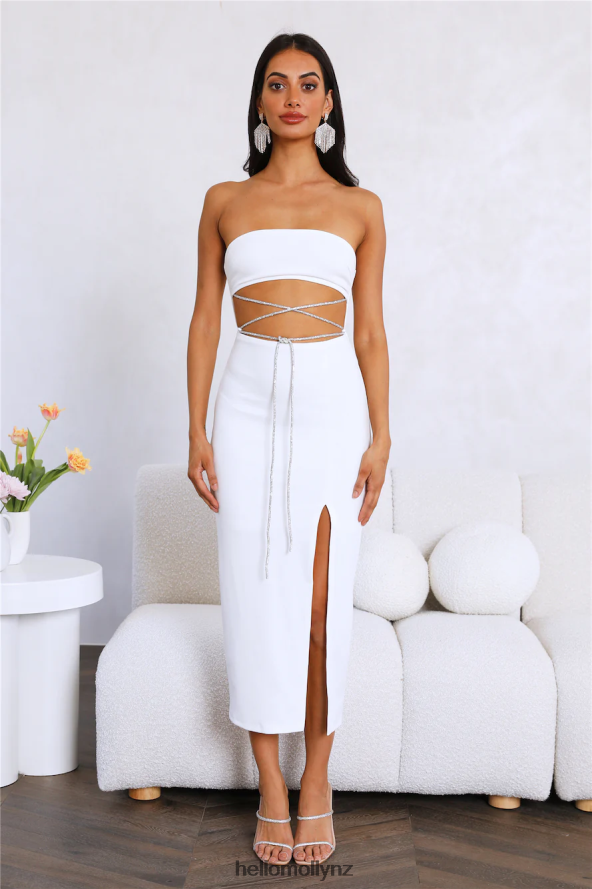 Hello Molly Live Big Midi Dress White PBN8863813 Clothing