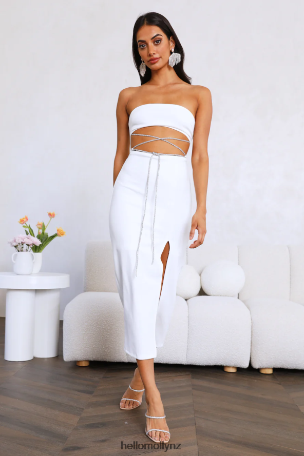 Hello Molly Live Big Midi Dress White PBN8863813 Clothing