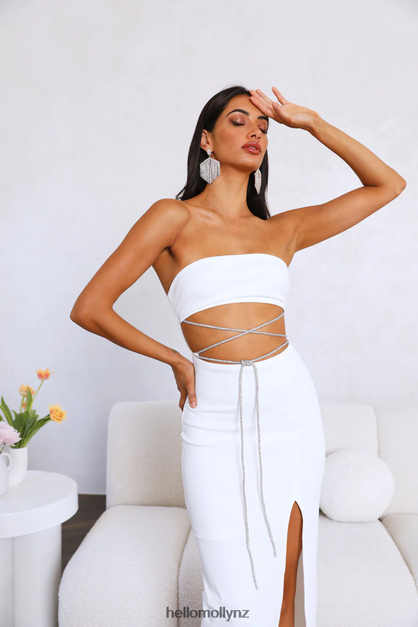 Hello Molly Live Big Midi Dress White PBN8863813 Clothing