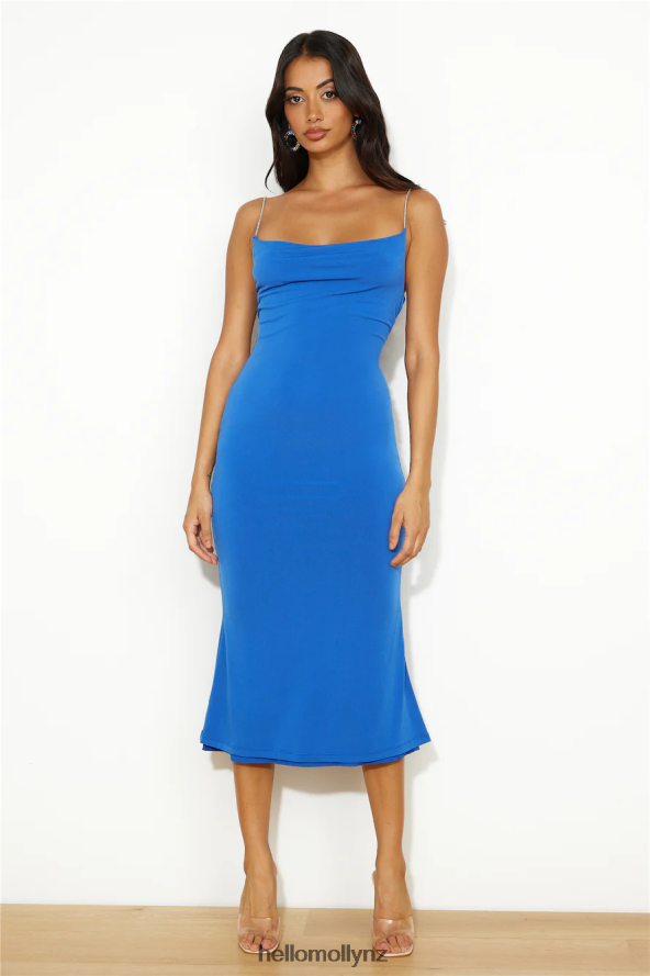 Hello Molly Look At That Midi Dress Royal Blue PBN8864944 Clothing