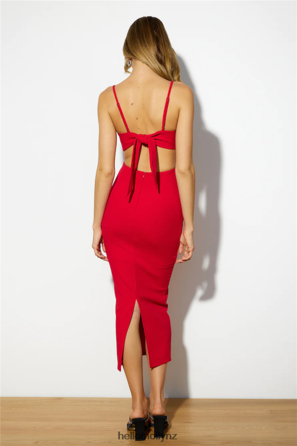 Hello Molly Look To Share Midi Dress Red PBN8865293 Clothing