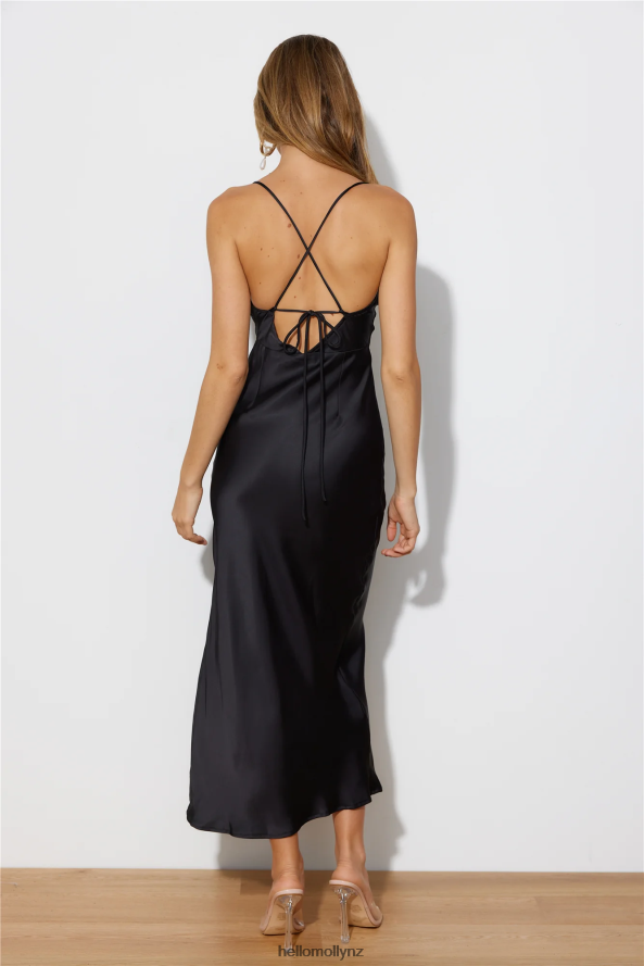 Hello Molly Lost And Found Midi Dress Black PBN8863989 Clothing