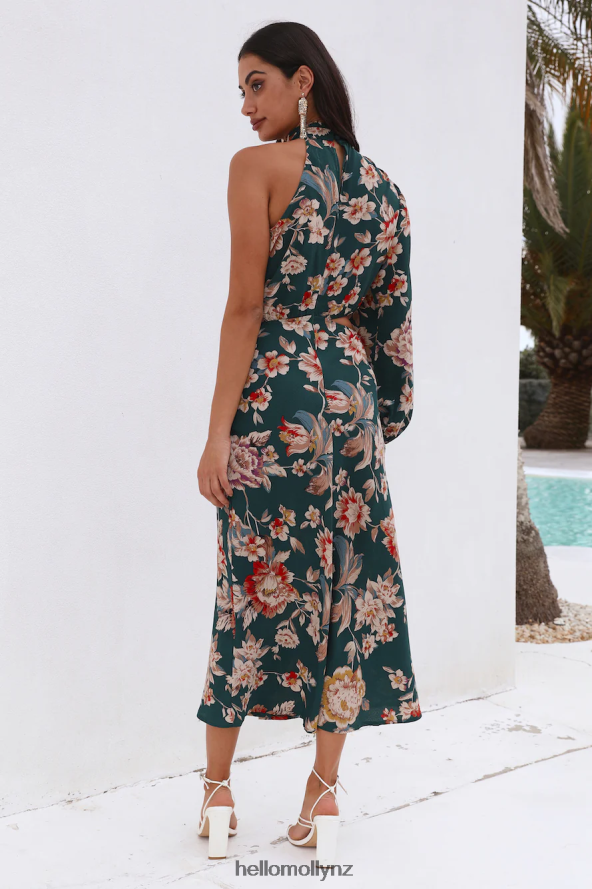 Hello Molly Love Your Needs Midi Dress Teal PBN8865331 Clothing