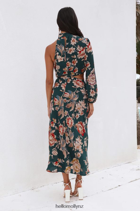 Hello Molly Love Your Needs Midi Dress Teal PBN8865331 Clothing