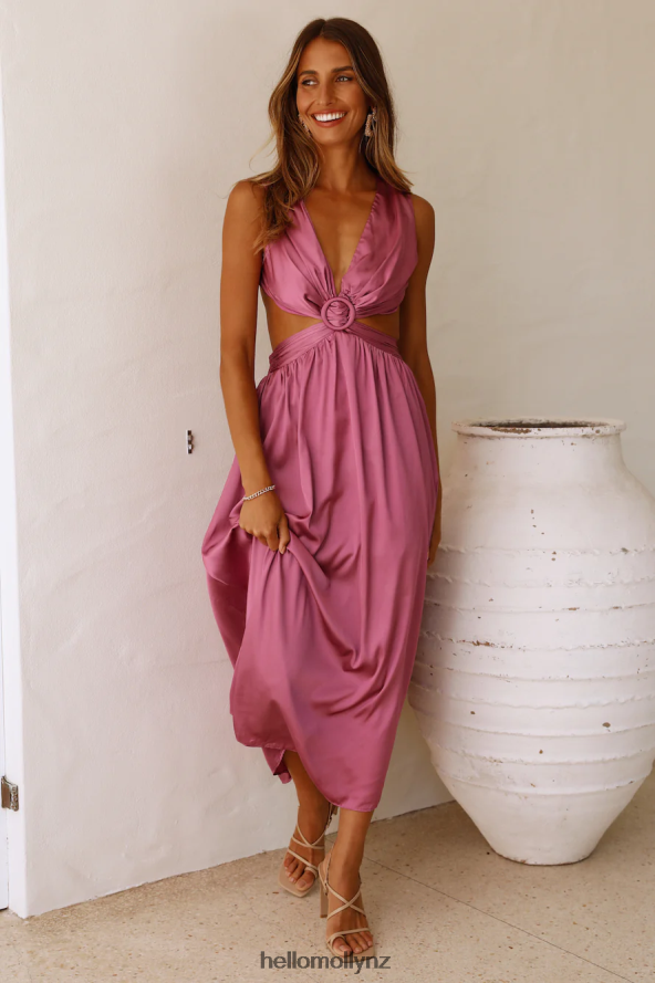 Hello Molly Lovely Travels Midi Dress Purple PBN8863721 Clothing