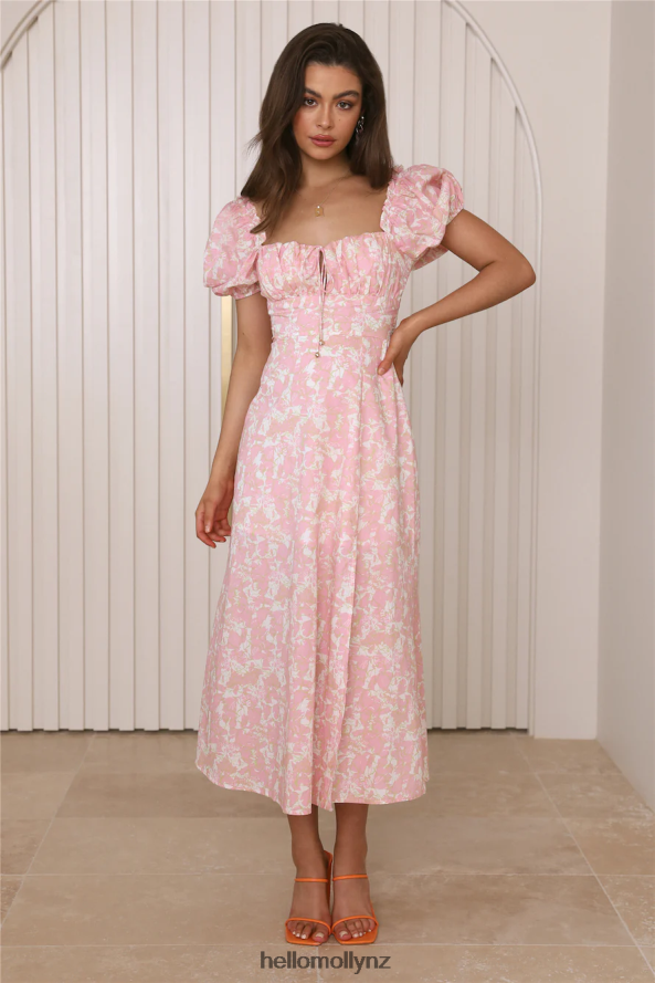 Hello Molly Midnight Dancing Midi Dress Pink PBN8863756 Clothing