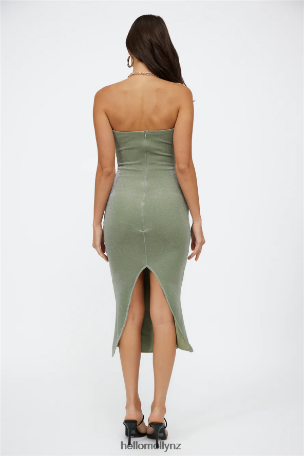 Hello Molly Midnight Stars Midi Dress Green PBN8864738 Clothing