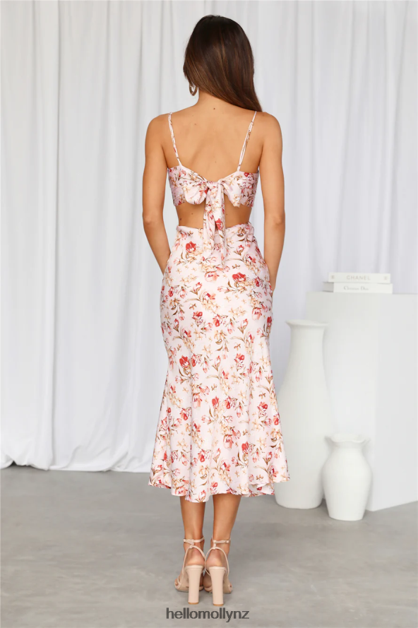 Hello Molly Mimosa Queen Midi Dress Pink PBN8864592 Clothing