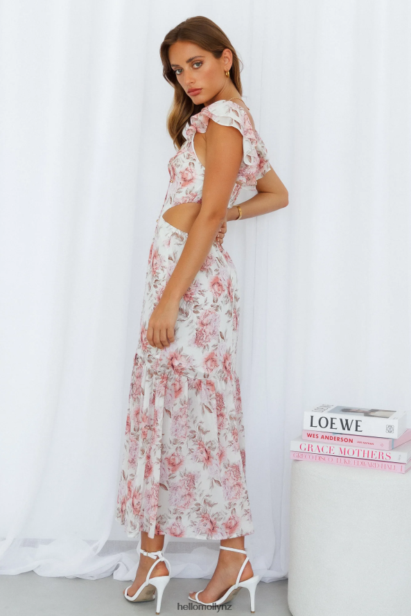 Hello Molly Moment Of Love Midi Dress Cream PBN8864290 Clothing