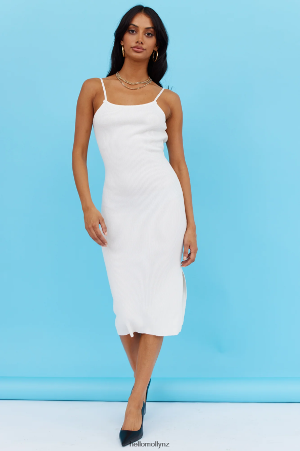 Hello Molly New World Midi Dress White PBN8865172 Clothing