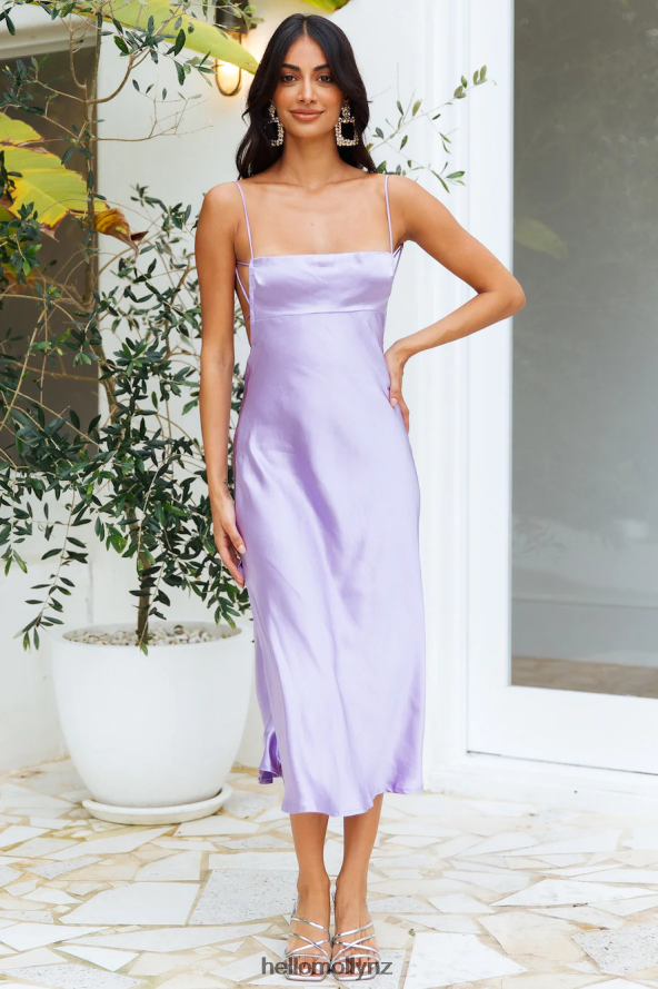 Hello Molly No Advice Midi Dress Lilac PBN8863986 Clothing