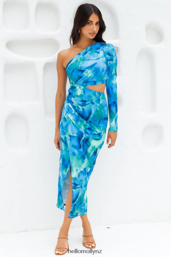 Hello Molly Oceanic World Midi Dress Blue PBN8863950 Clothing
