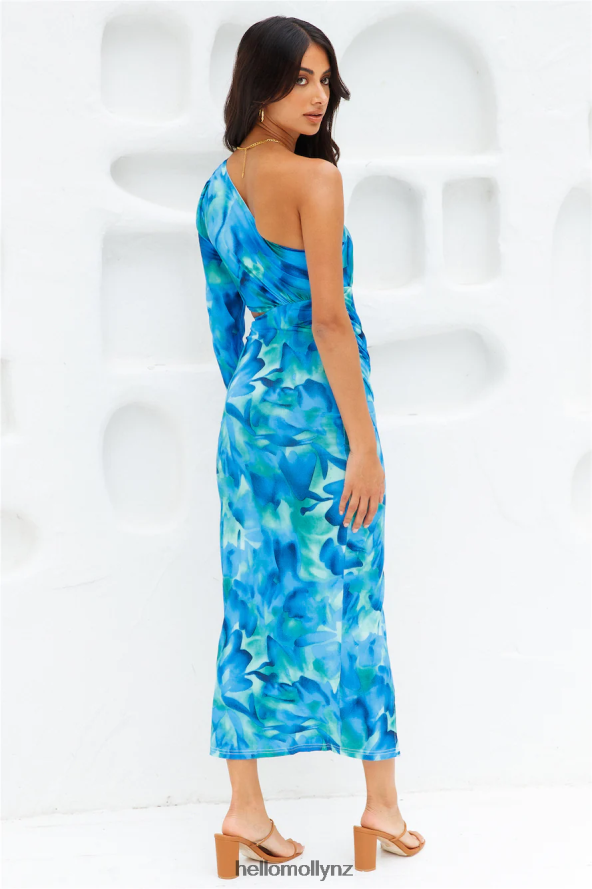 Hello Molly Oceanic World Midi Dress Blue PBN8863950 Clothing