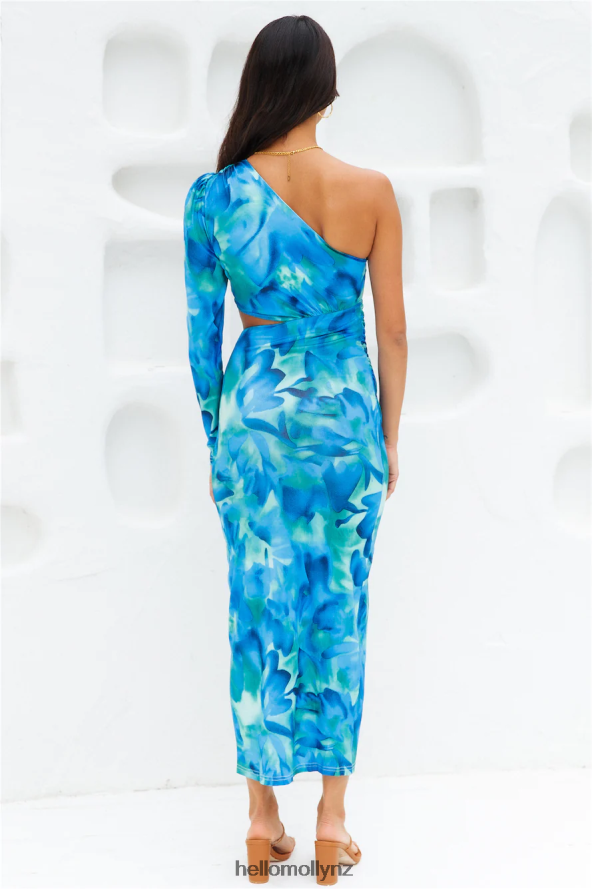 Hello Molly Oceanic World Midi Dress Blue PBN8863950 Clothing
