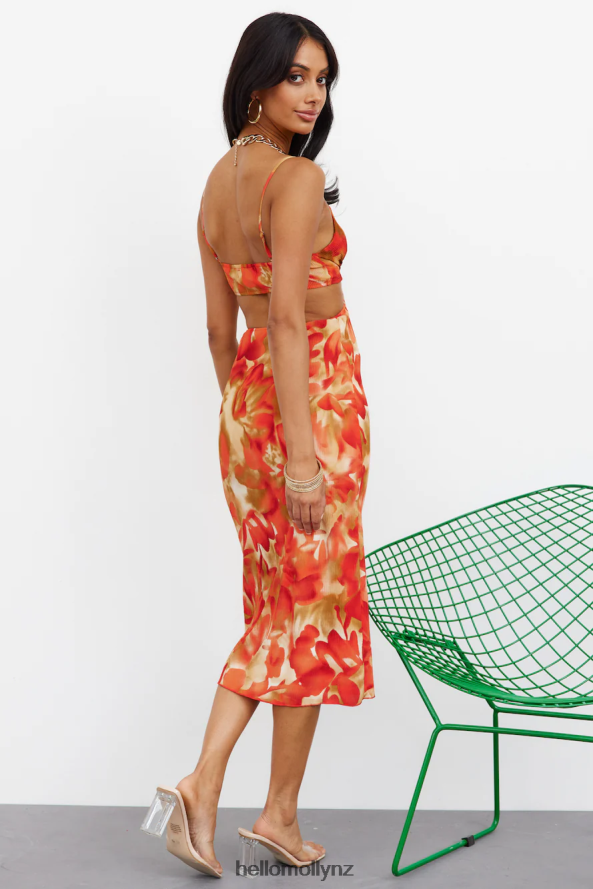 Hello Molly Passionate Hymns Midi Dress Brown PBN8865135 Clothing