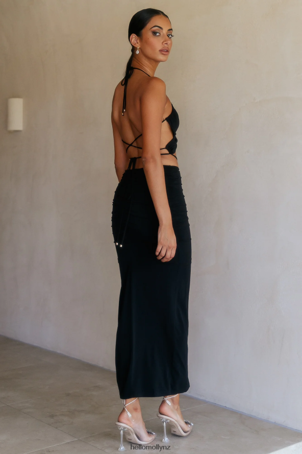 Hello Molly Pure Bliss Midi Dress Black PBN8864935 Clothing