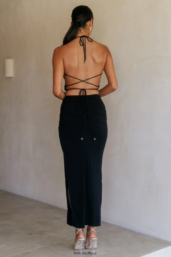 Hello Molly Pure Bliss Midi Dress Black PBN8864935 Clothing