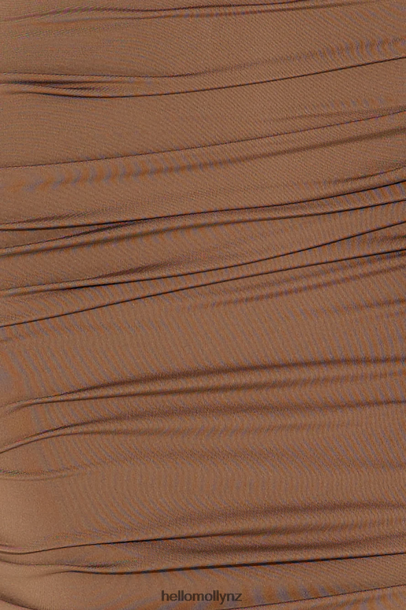 Hello Molly Pursuing Dreams Midi Dress Brown PBN8865343 Clothing