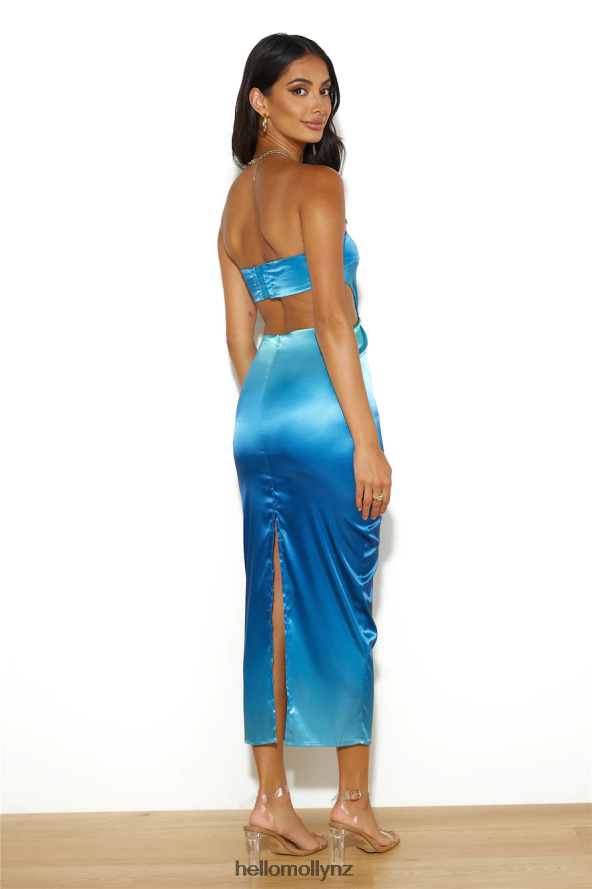 Hello Molly RUNAWAY Suela Midi Dress Ocean PBN8864850 Clothing