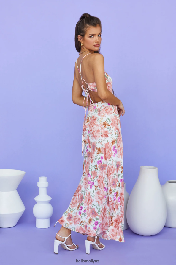 Hello Molly Rainbow Glow Midi Dress Pink PBN8862164 Clothing