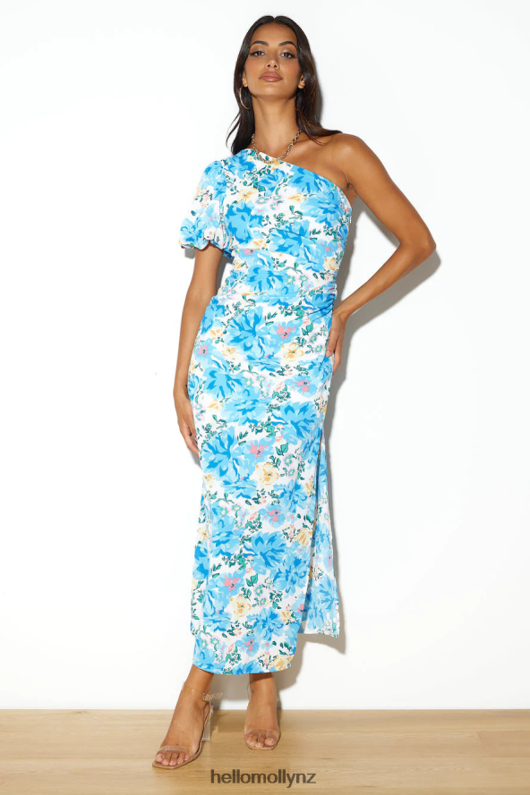 Hello Molly Romantic Lunch Date Midi Dress Blue PBN8864710 Clothing