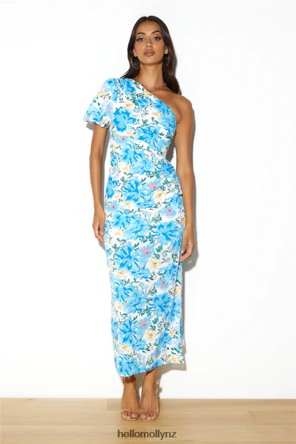 Hello Molly Romantic Lunch Date Midi Dress Blue PBN8864710 Clothing