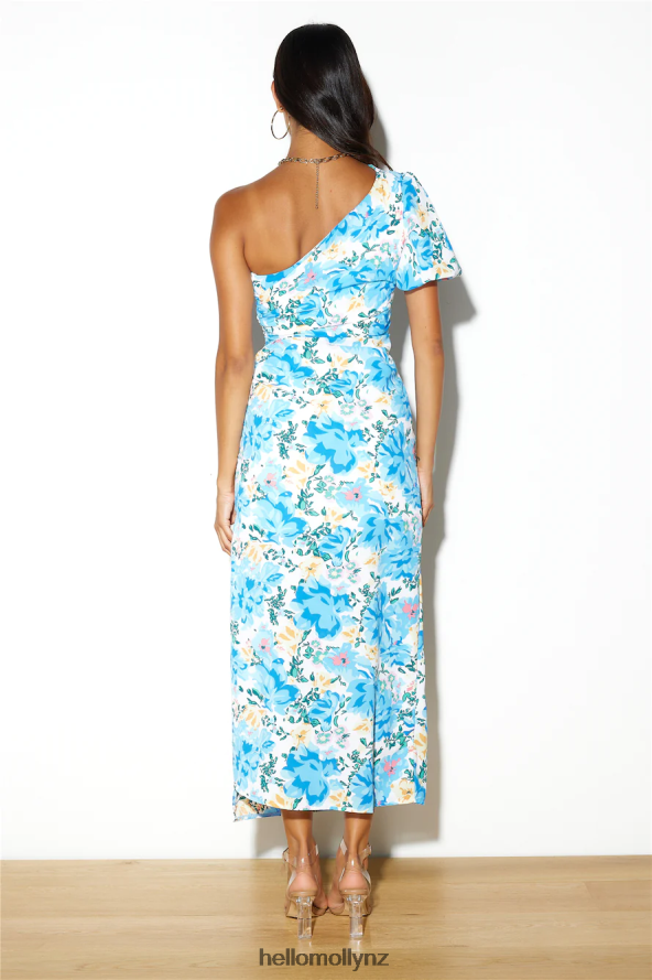 Hello Molly Romantic Lunch Date Midi Dress Blue PBN8864710 Clothing