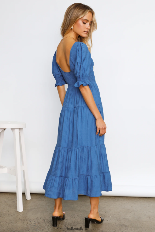 Hello Molly Scoop It Midi Dress Blue PBN8864719 Clothing