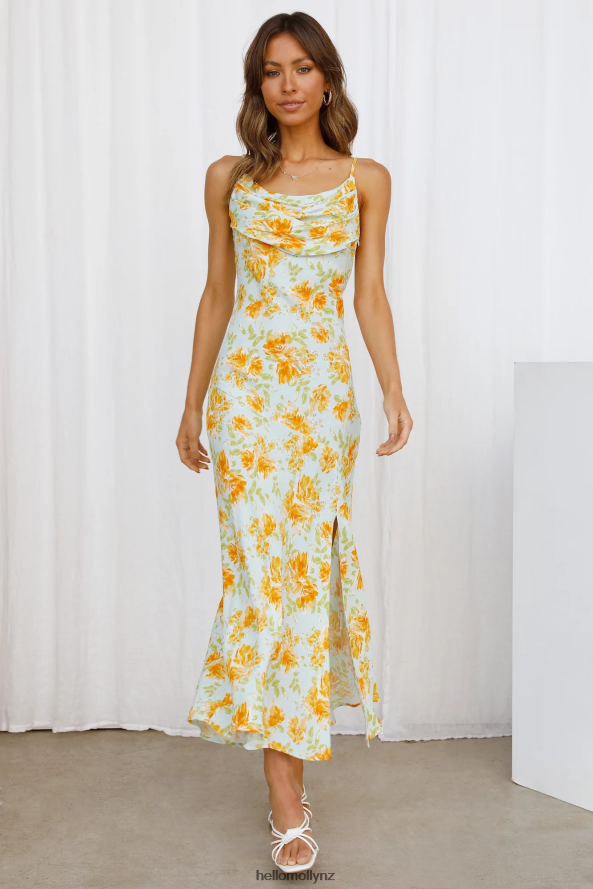 Hello Molly Sing To Me Midi Dress Yellow PBN8864648 Clothing