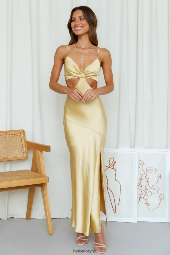 Hello Molly Smile For The Camera Midi Dress Lemon PBN8863555 Clothing