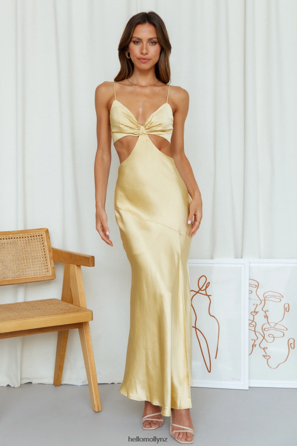 Hello Molly Smile For The Camera Midi Dress Lemon PBN8863555 Clothing