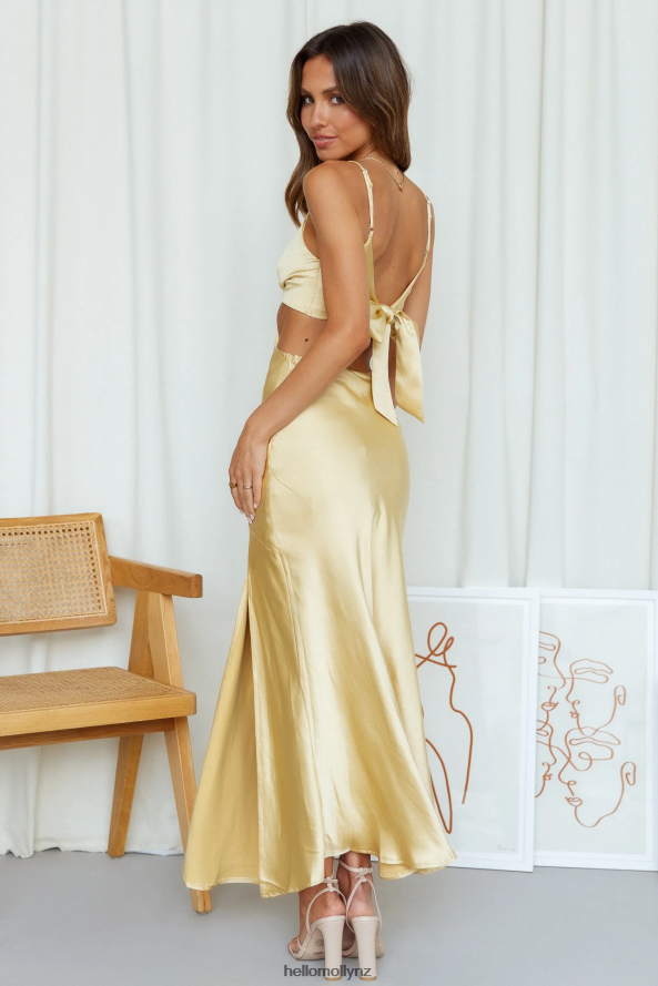 Hello Molly Smile For The Camera Midi Dress Lemon PBN8863555 Clothing