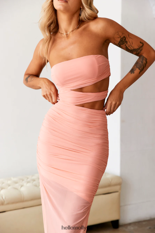 Hello Molly Style Points Midi Dress Pink PBN8864048 Clothing