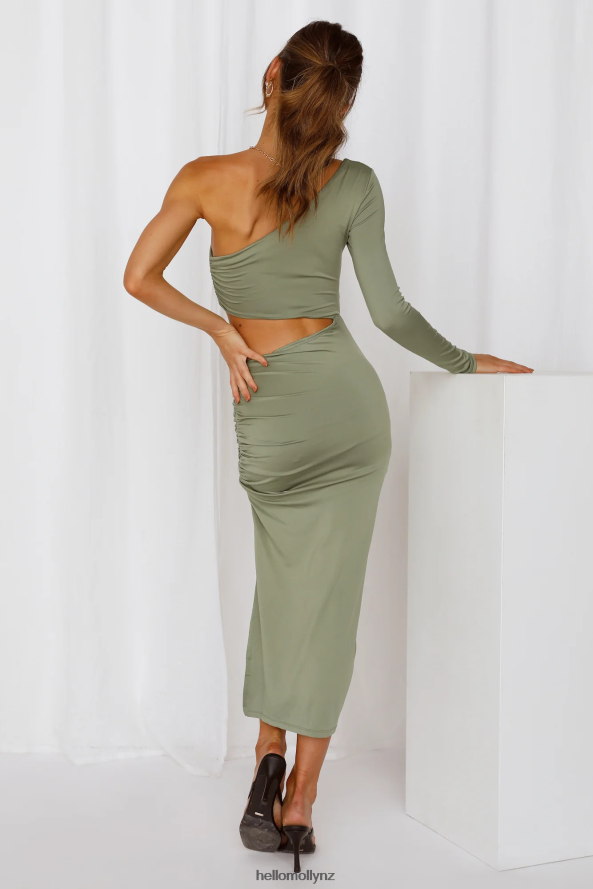 Hello Molly Suave Kiss Midi Dress Green PBN8864731 Clothing