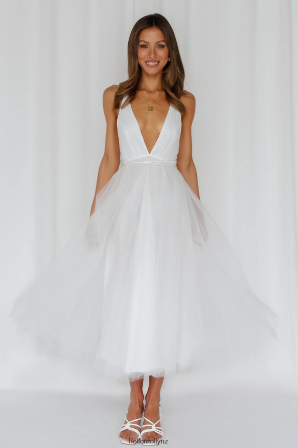Hello Molly Summer Cinderella Midi Dress White PBN8863446 Clothing