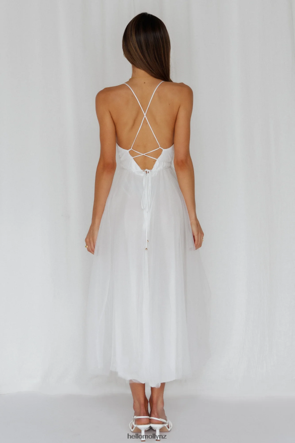 Hello Molly Summer Cinderella Midi Dress White PBN8863446 Clothing