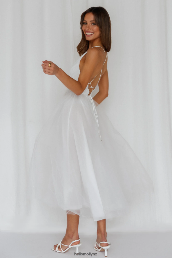 Hello Molly Summer Cinderella Midi Dress White PBN8863446 Clothing