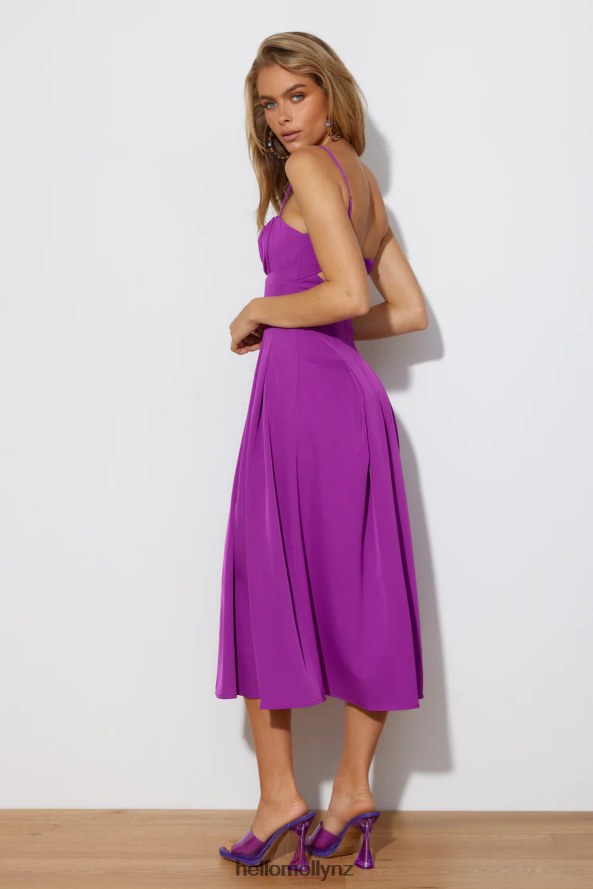 Hello Molly Sunniest Times Midi Dress Purple PBN8865270 Clothing