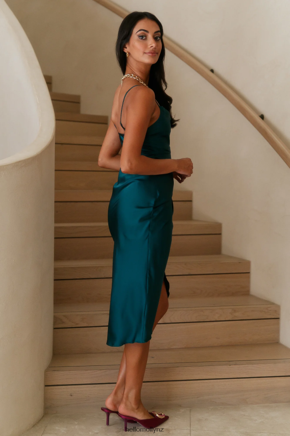 Hello Molly Sweet Danger Midi Dress Dark Green PBN8863780 Clothing