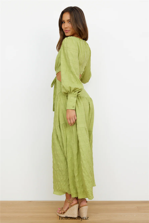 Hello Molly Talk Loud Midi Dress Olive PBN8864534 Clothing