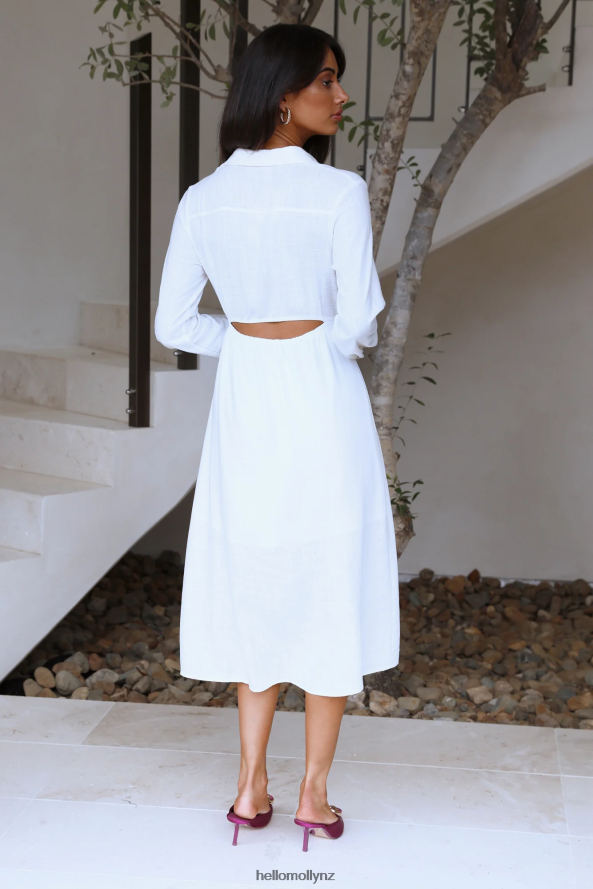 Hello Molly The Best Intentions Midi Dress White PBN8865353 Clothing
